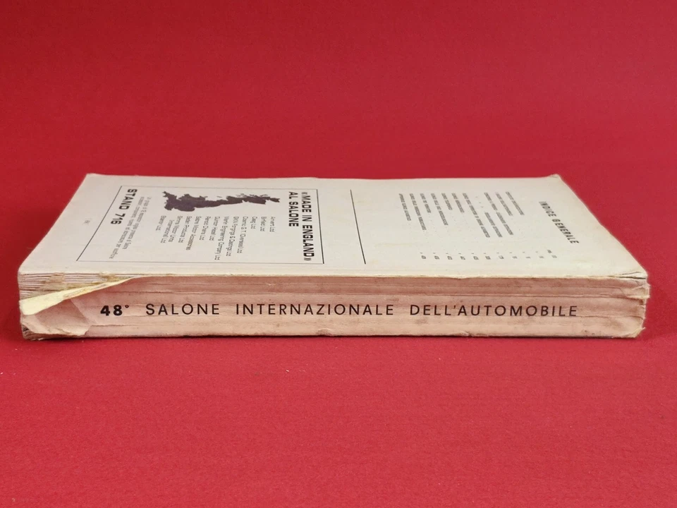 CATALOGO UFFICIALE 1966 48° SALONE AUTO TORINO AUTOMOBILE AUTOMOBILIA EPOCA 🔺🔺 - Immagine 4 di 4