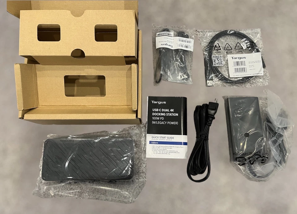 Targus USB-C Dual 4K Docking Station DOCK192USZ-90S 100W PD - Image 2 of 4