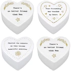Thoughtful Words - Ceramic Heart Shaped Trinket Box Nan / Friendship / Memories