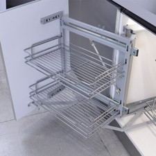 Kitchen Cabinet Blind Corner Swing Tray Pull Out Cabinet Magic Corner Baskets