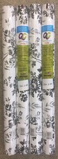 Black and White Floral Flowers Contact Paper Shelf Liner Peel and Stick 4 ROLLS