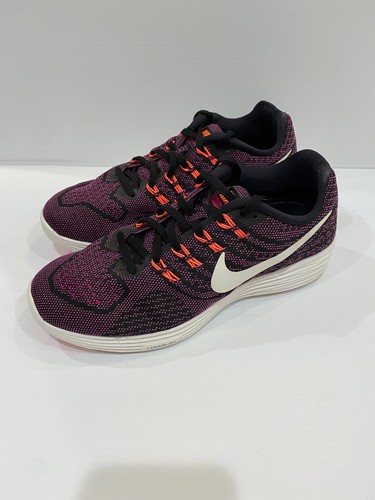 Nike Lunartempo 2 Black/Summit White-Fire Pink 818098-003 Women's SZ 9 - Picture 4 of 8