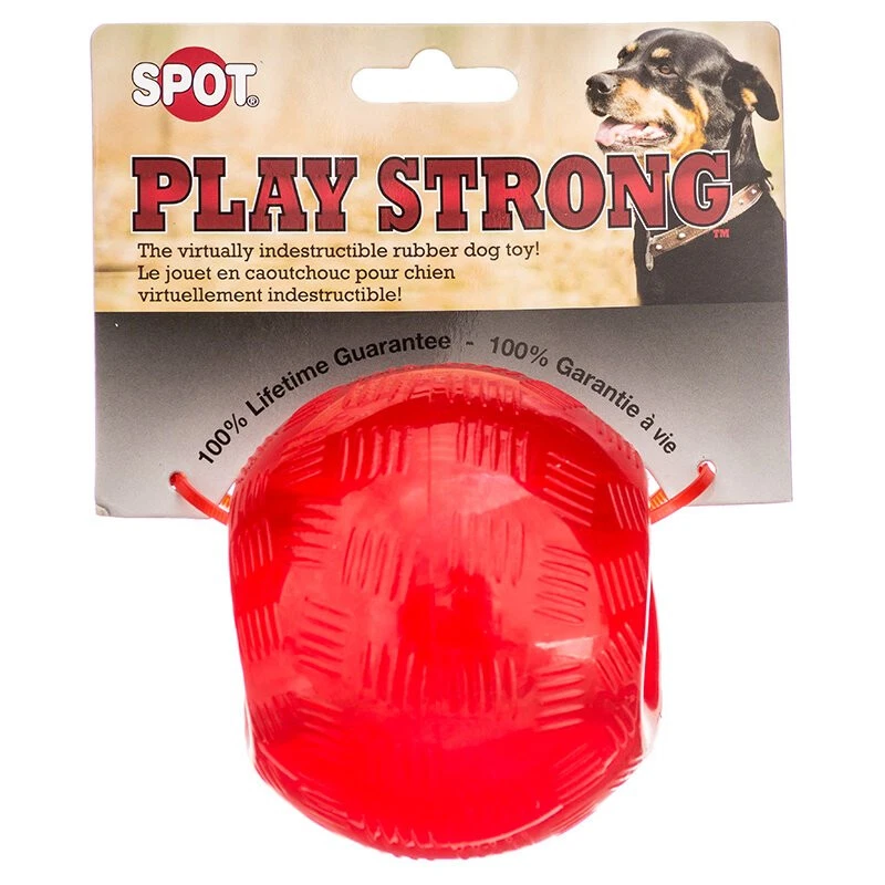 Large rubber top ball for dogs