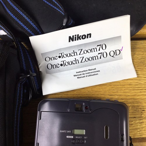 Nikon One Touch Camera Zoom 70 AF 35mm Film 38-70mm Point & Shoot With Case - Picture 8 of 13