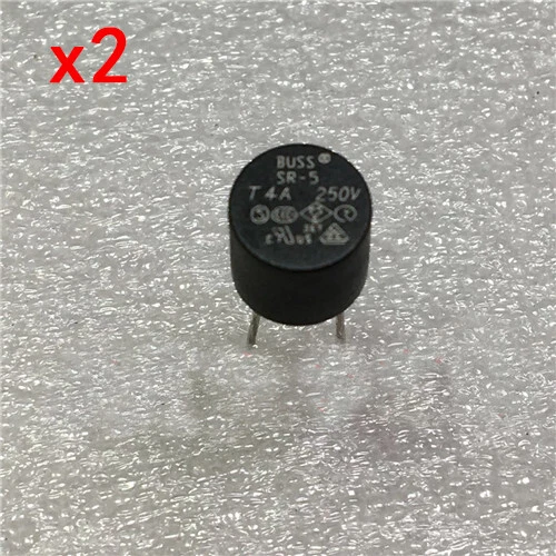 SR-5 T4A 250V Buss fuse DIP x 2pcs