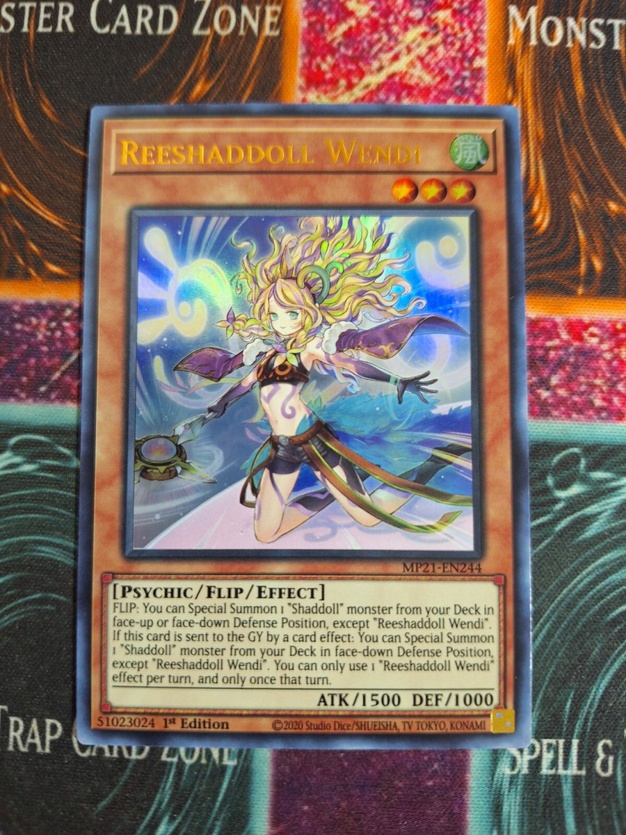 Yu-Gi-Oh! TCG Reeshaddoll Wendi MP21-EN244 Ultra Rare 1st Edition