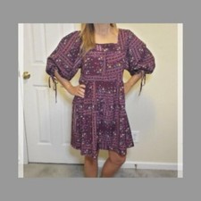 Women's Chelsea & Violet Burgundy Floral Boho Dress