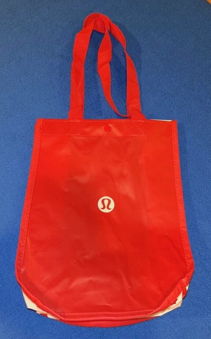 Lululemon Reusable Shopping Tote Bag - Red and Black (you get a pair) | eBay