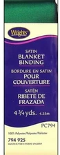 Wrights ~ (PC794-0925) - Satin Blanket Binding - Hunter Green, 4.75 Yd, 2" wide