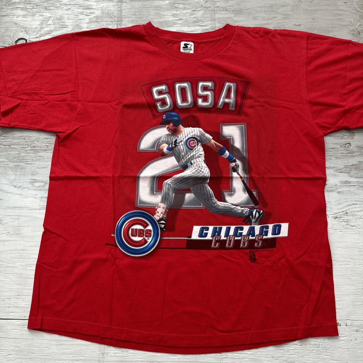 90's Starter MLB CHICAGO CUBS スタジャン USA製 Vintage 90s Starter MLB Chicago Cubs Satin Baseball Jacket