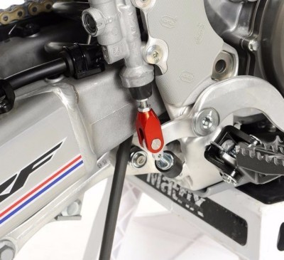 FORCELLA TIRANTE FRENO POSTERIORE ERGAL BLU SUZUKI RMZ 250 2007