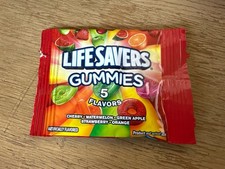 🍬 RZADKA anomalia fabryczna – rozmiar przekąski Lifesavers Gummies (pojedyncza gumowa uszczelniona)!