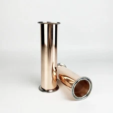 3" Copper Tri-Clamp Spool Tube 76mm OD91mm 2mm Thick Tri Clover Distillation