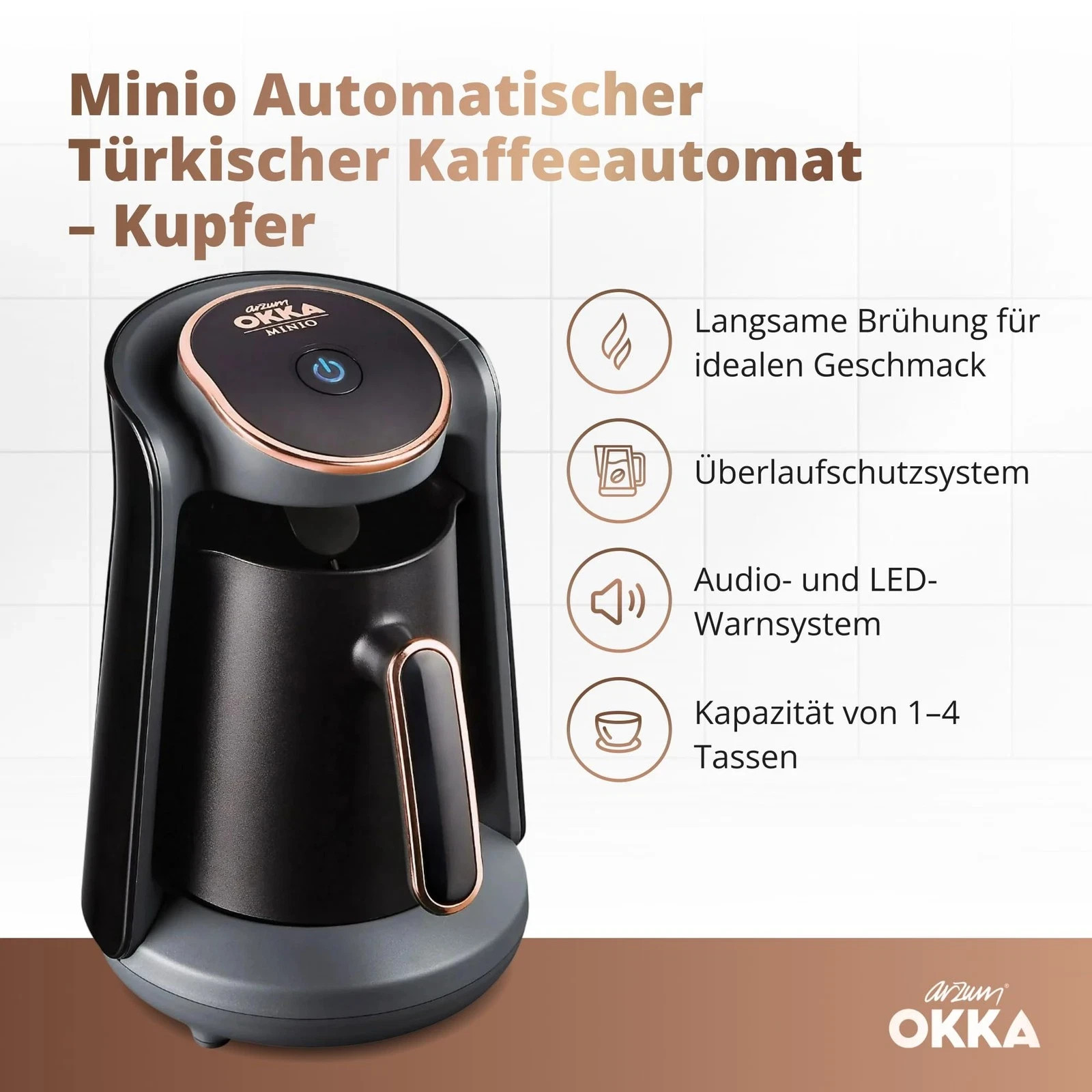 Cafetière turque automatique Arzum pour réussir sa mousse à coup sûr - 3