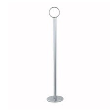 Winco TBH-12 12" Chrome Plated Stainless Steel Menu Stand / Table Stand