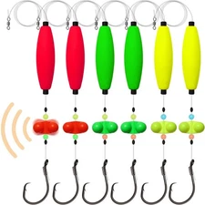 Dovesun 6PCS Catfish Rigs Santee Rig with Float, 8/0 Circle Hooks for Catfishing