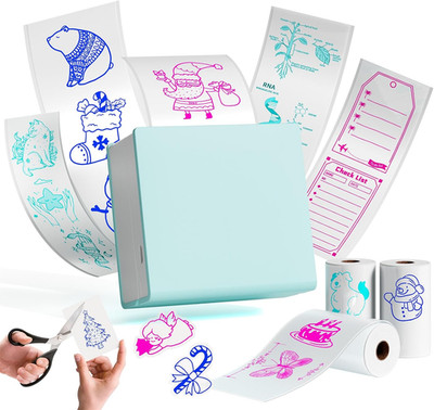 Memoking Print Pods Mini Printer - M02 Portable Gift Sticker Printer, Bluetooth