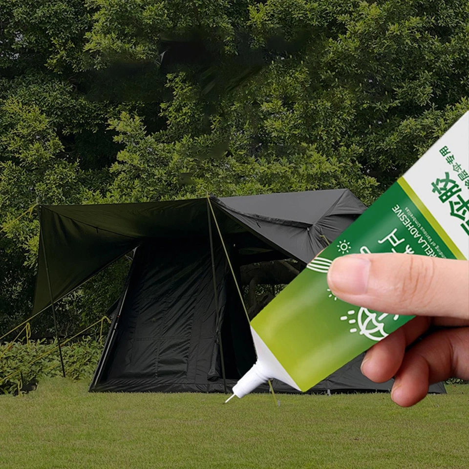 Sellador de costuras de tienda 15 ml sellador de tela impermeable pegamento para reparación de tiendas fuerte trabajable Foto 2 de 4