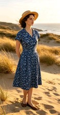 Seasalt Cornwall Vintage 1950s nautical style dress Size 10 *END OF SEASON SALE*