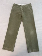 Hoggs Of Fife Moleskin Trousers Men's W34 L31 Olive Green Cotton Country Hunting
