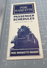 06/17/1945 Pere Marquette Railroad Public Timetable