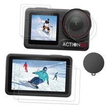  6PCS Screen Protector for DJI Osmo Action 5 Pro Camera, 2 Action 5 Pro SP Cap