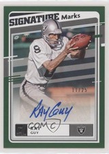 2020 Panini Donruss Signature Marks Green 11/25 Ray Guy #SM-RG Auto HOF 0c6