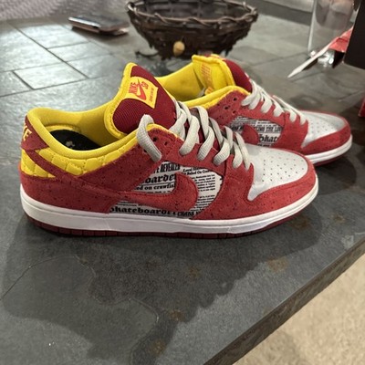 NIKE DUNK LOW PREMIUM SB QS RUKUS CRAWFISH RED SILVER YELLOW USC 504750-660 US9