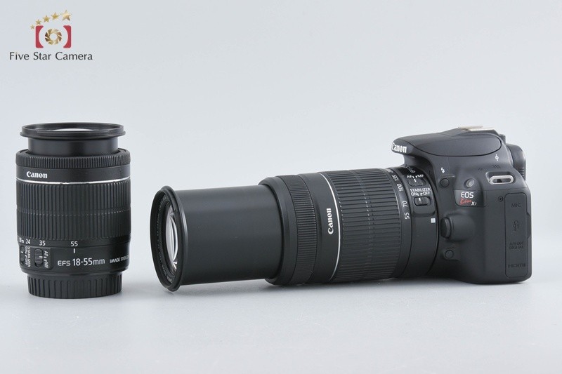 Canon EOS Kiss X7 / Rebel SL1 / 100D 18.0 MP 18-55 55-250 Lenses