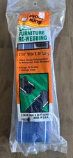 Vintage Lawn Chair Webbing - Blue  White - 39 ft NEW