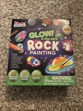 New Rock Painting Kit- Glow in The Dark Rock Kit, Arts and Crafts for Kids