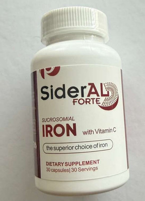 SiderAL Forte Iron with Vitamin C 30 Capsules Dietary Supplement
