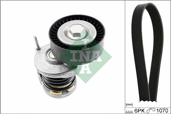 NEU - Schaeffler INA 529047510 Keilrippenriemensatz FüR Audi Seat Skoda VW-image