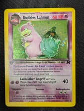 Pokémon/Pokemon Karte: Dunkles Lahmus 1 Edition (Team Rocket 12/82) VG Good DE