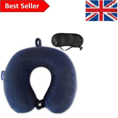 Reisefertiges weiches Samt-Nackenkissen - ergonomisches Design für schmerzfreie Reisen
