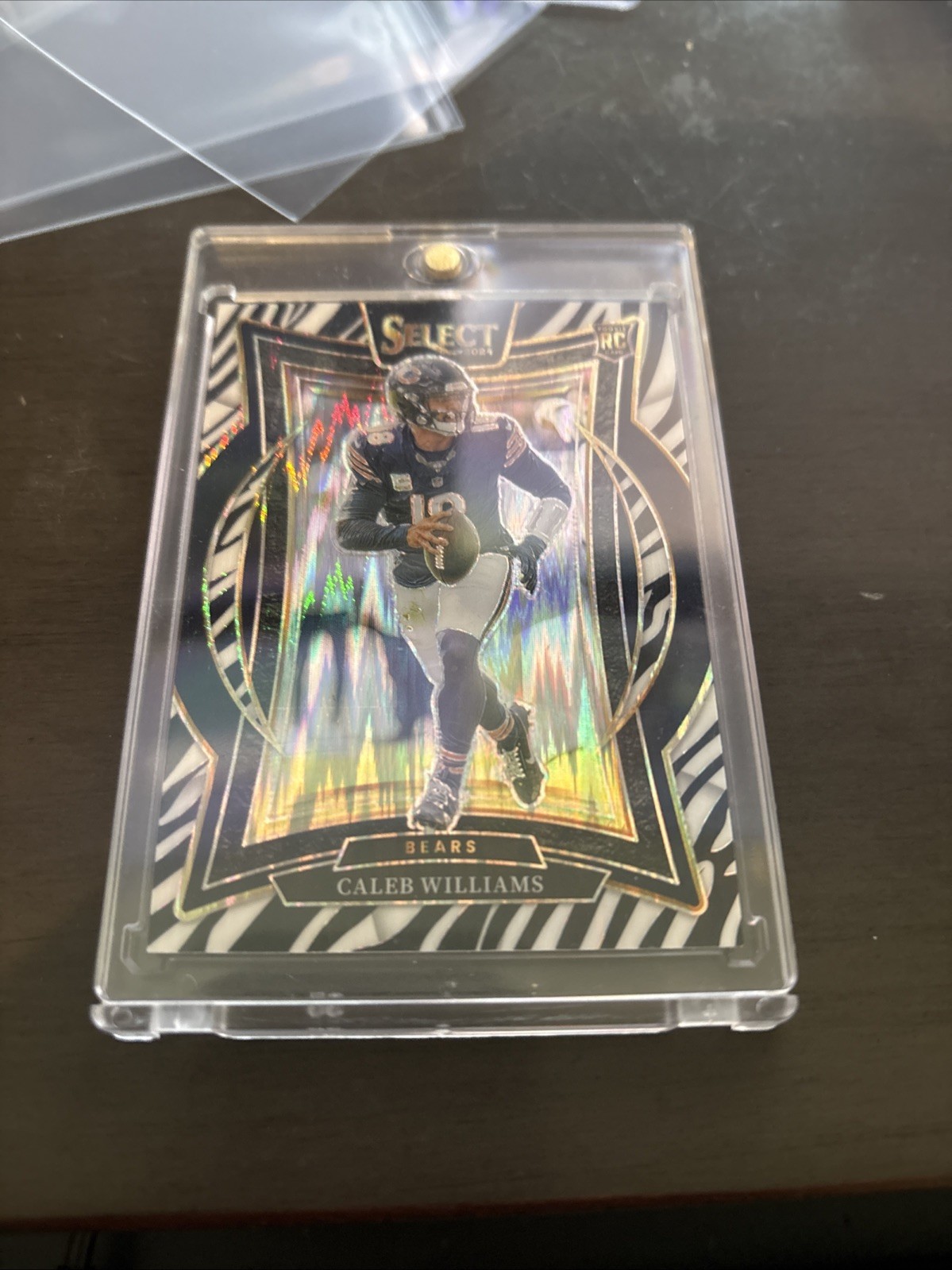 2024 Panini Select - Concourse Caleb Williams #25 Zebra Prizm (RC)