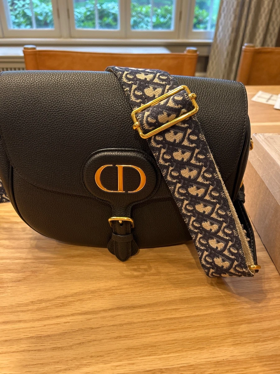 Dior bobby ミディアムバッグ Christian Dior Black Pebbled Leather Small Dior Bobby Bag