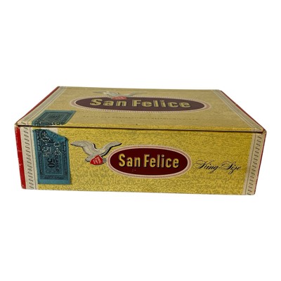 Vintage San Felice Cigar Box King Size DWG Corp Detroit Michigan Tax Stamp