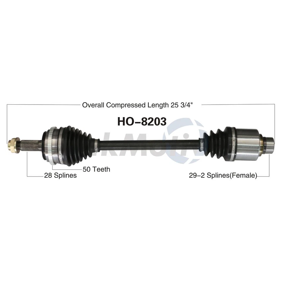 Se adapta a Honda Pilot 2003 2004 2X eje delantero TrakMotive CV Foto 4 de 4