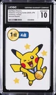 2025 POKEMON TARUKA 1ST PLACE-ROUND 2 PIKACHU CGC 10 GEM MINT