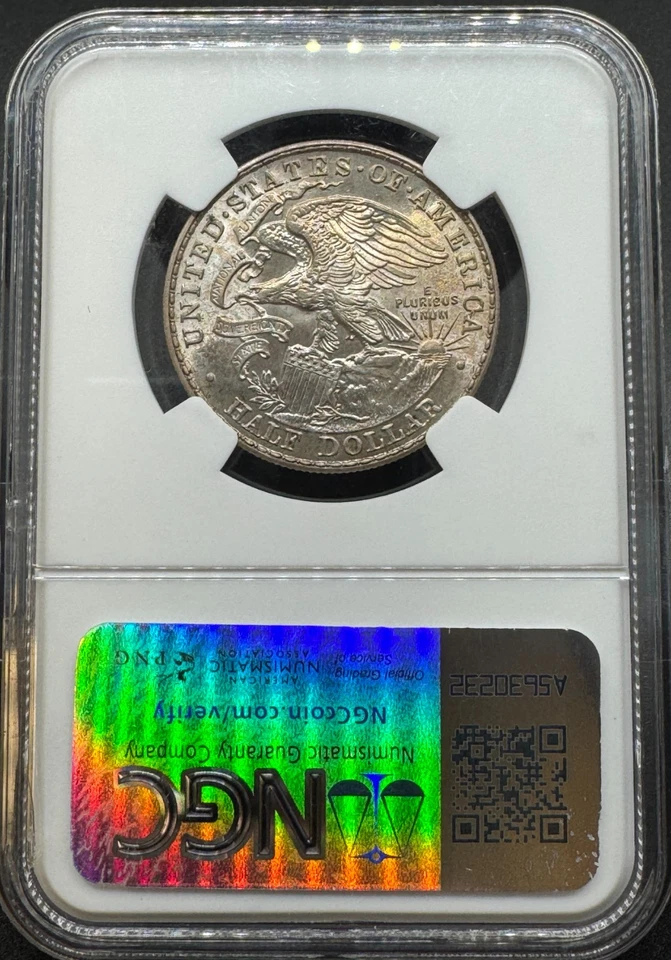 1918 LINCOLN-ILLINOIS COMMEMORATIVE SILVER HALF DOLLAR NGC MS66+ 11XEG25 - Image 3 of 4