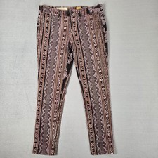 PILCRO Corduroy Pants Womens 29 Serif Stretch Southwestern Boho Anthropologie