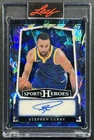 STEPHEN CURRY 2025 LEAF METAL SPORTS HEROES #BA-SC1 AUTO CRYSTAL BLUE 2/4