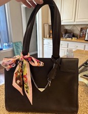 Prada Black Medium Satchel Top Handle Bag Zip...