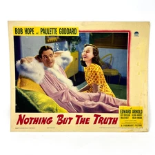 Nothing But The Truth Collectible Movie Lobby Card Bob Hope Paulette Goddard (h)