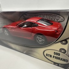 FERRARI 599 GTB FIORANO RED HOTWHEELS P4398 1/18 MATTEL ROSSO ROT ITALIA