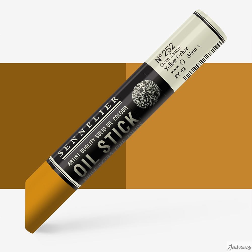 Sennelier Oil Stick Artist Oil Paint Yellow Ochre 38ml For Fine Art Painting