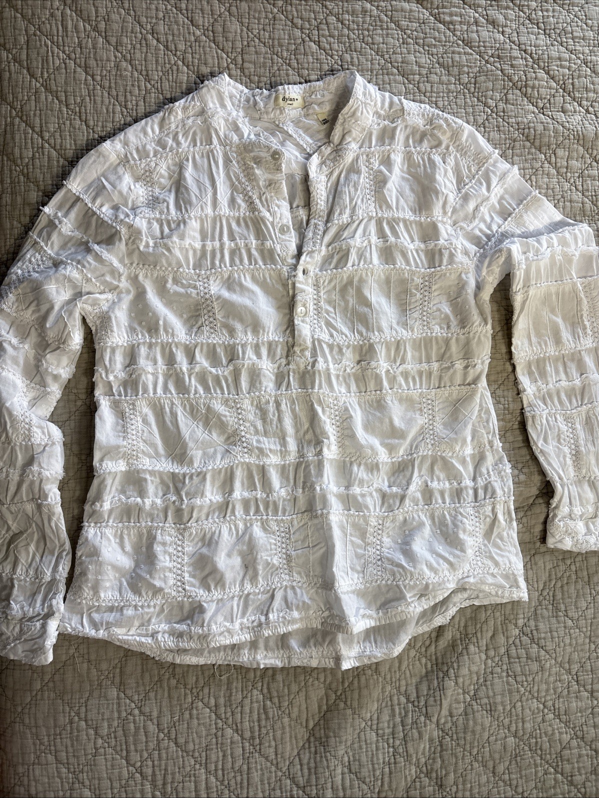 Dylan Highline Cotton Patchwork Long Sleeve Women… - image 1