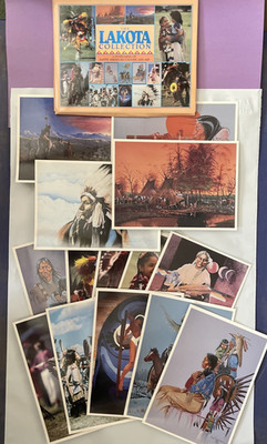VTG 1991 Tipi Press LAKOTA COLLECTION-NATIVE AMERICAN CULTURE & ART 14 POSTCARDS