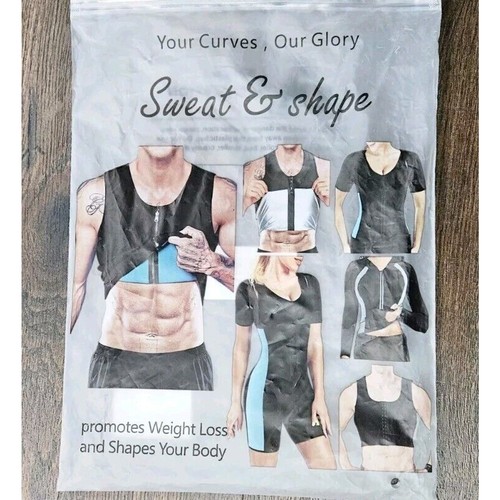 NEOPRENE Vest Shaper Sweat & Shape Sauna Suit Sz L Slimming Workout - Bild 2 von 9